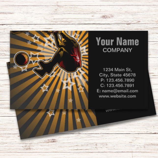 Basketball Athlete Business Card (Basketball Athlete Business Card)