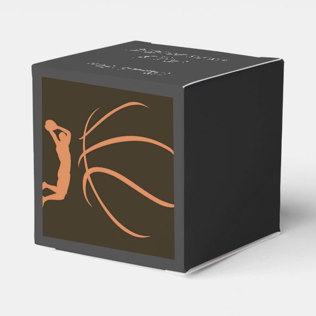 Basketball Athlete Favor Box (Back Side)