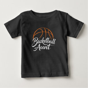Basketball Aunt Basketball Mom Auntie Gift Baby T-Shirt
