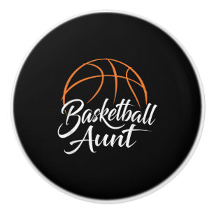 Basketball Aunt Basketball Mom Auntie Gift Ceramic Knob