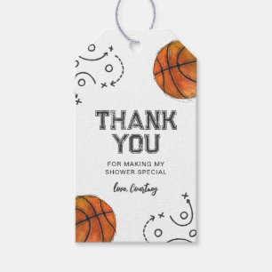 Basketball Baby Shower Favour Tags