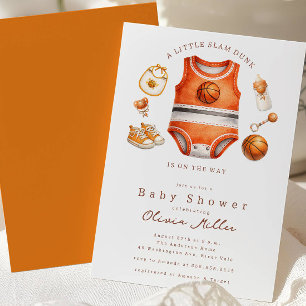 Basketball Baby Shower Invitation