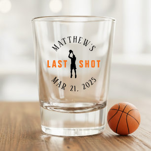 Basketball Bachelor Party Last Shot Glass