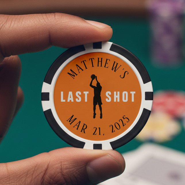 Basketball Bachelor Party Last Shot Poker Chips (Creator Uploaded)