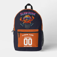 Basketball Backpack - Slam Dunk Custom Name Bag