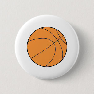 Basketball Ball 2 Inch Round Button