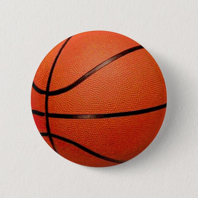 Basketball Ball 2 Inch Round Button (Front)