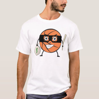 Basketball Ball Bandit - Funny Character Illustrat T-Shirt