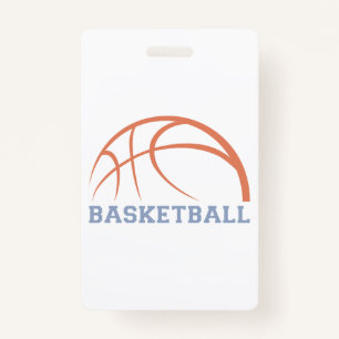 Basketball Ball Design For Coaches Badge