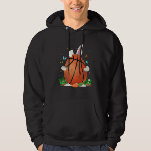 Basketball Ball Egg & Bunny Ears Happy Easter Day  Hoodie