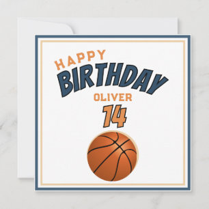 Basketball Ball Happy Birthday Sports Card