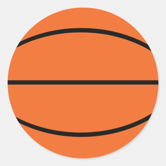 Basketball ball icon classic round sticker (Front)
