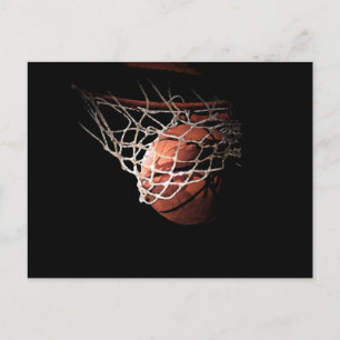 Basketball Ball in Action Postcard