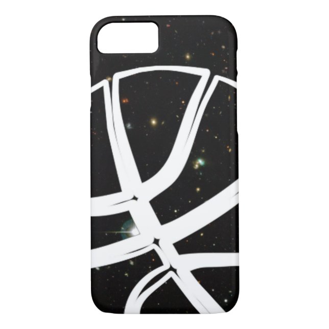 Basketball Ball in Space Case-Mate iPhone Case (Back)