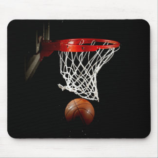 Basketball Ball & Net Mouse Pad