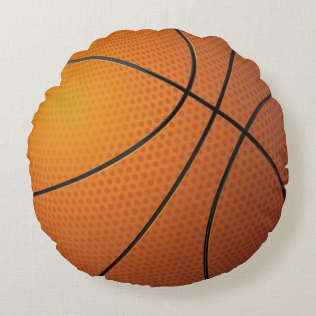 Basketball ball round pillow (Front)