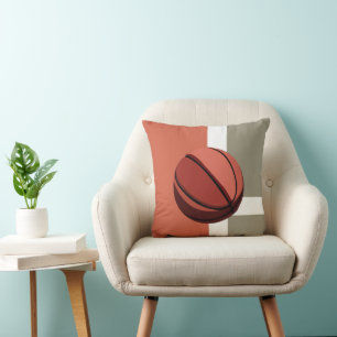 Basketball Ball Sports Throw Pillow