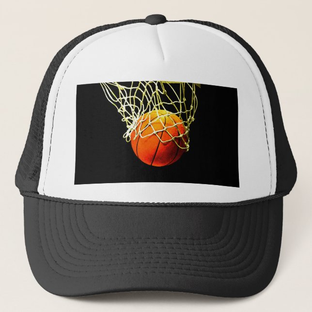 Basketball Ball Trucker Hat (Front)