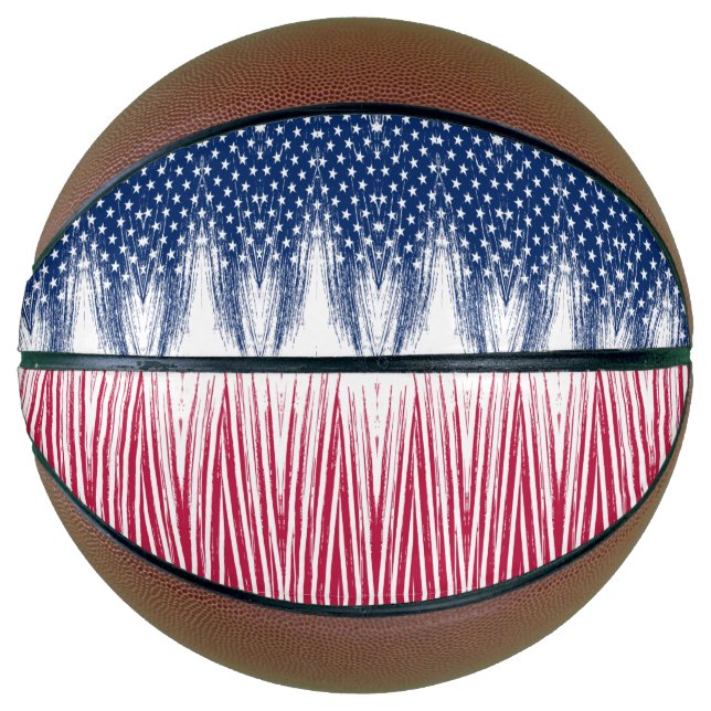 Basketball ball with beautiful strokes . (Front)