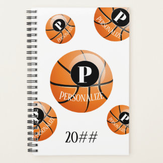 Basketball Baller Monogramme Nom Personnalisé Plan