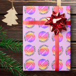 Basketball Balls Kids Name Pink Christmas Wrapping Paper<br><div class="desc">Basketball Balls Kids Name Pink Christmas Wrapping Paper. Personalize with your name. You can change the text Merry Christmas.</div>