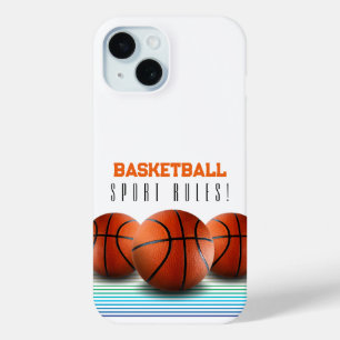 Basketball Balls   Sport Rules iPhone 15 Case