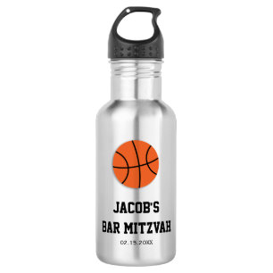 Basketball Bar Mitzvah Personalized 532 Ml Water Bottle