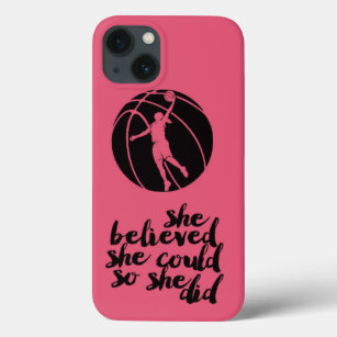 Basketball Basket Ball Girly Teen Girl Coach iPhone 13 Case