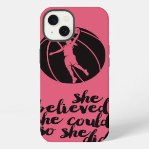 Basketball Basket Ball Girly Teen Girl Coach iPhone 13 Case