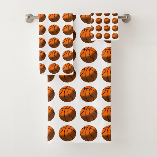 Basketball Bathroom Towel Set (Insitu)