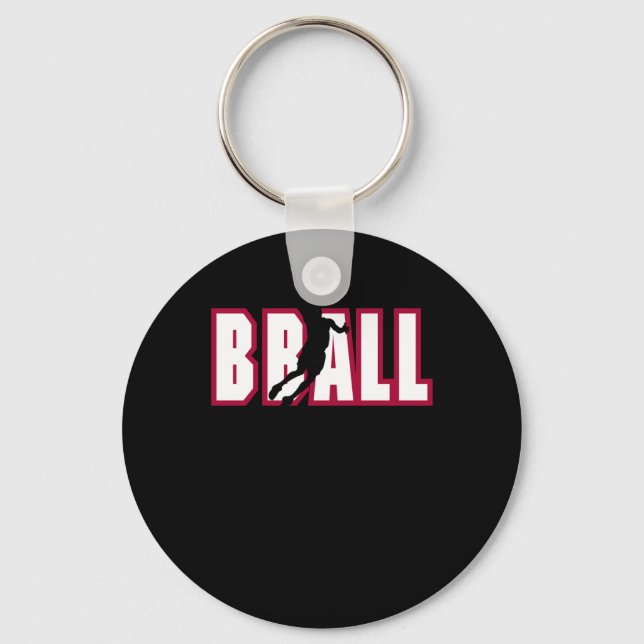 Basketball Bball  Keychain (Front)