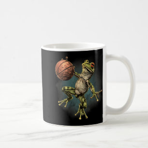 Basketball Bball Player Artwork Drawing Frog Baske Coffee Mug