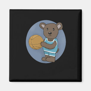 Basketball Bear Magnet