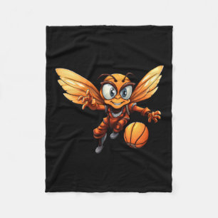 Basketball Bee Fleece Blanket