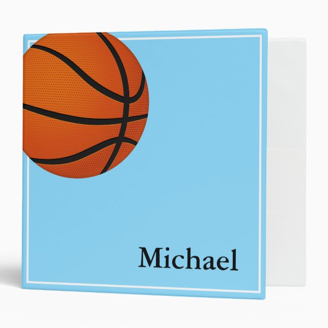 Basketball Binder-Custom Name Binder (Front/Inside)