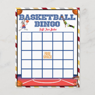 Basketball Bingo - Baby Shower Games