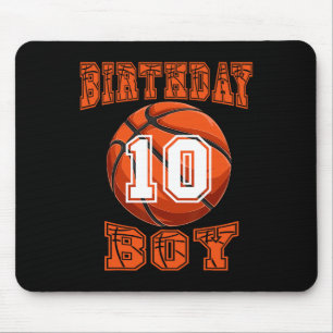 Basketball - Birthday Boy 10 Year Old 10th Birthda Mouse Pad