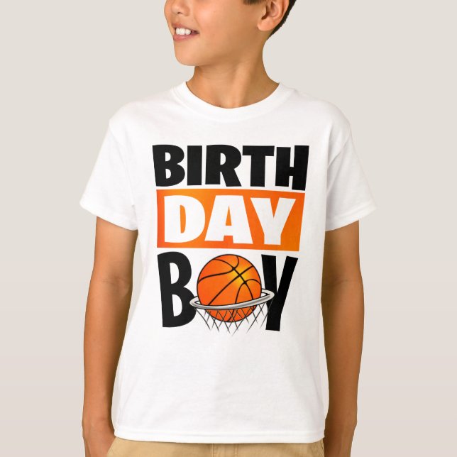 Basketball Birthday Boy T-Shirt (Front)