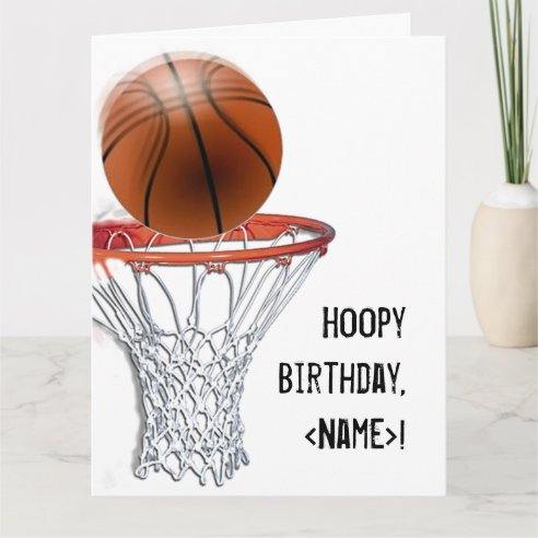 Funny Basketball Birthday Cards | Zazzle CA