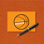 Basketball Birthday Card<br><div class="desc">This birthday card is perfect for the basketball fan in your life! Personalize the outside and inside of the card with a special message!</div>