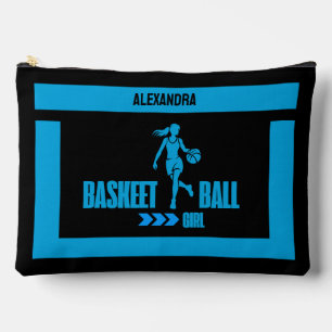 Basketball Birthday Gift, Basketball Player Girl, Accessory Pouch