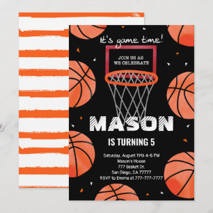 basketball Birthday Invitation