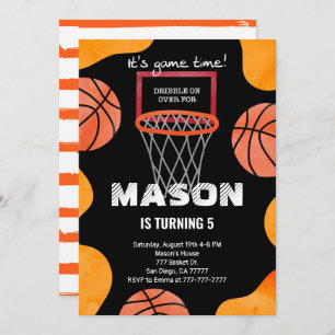 basketball Birthday Invitation