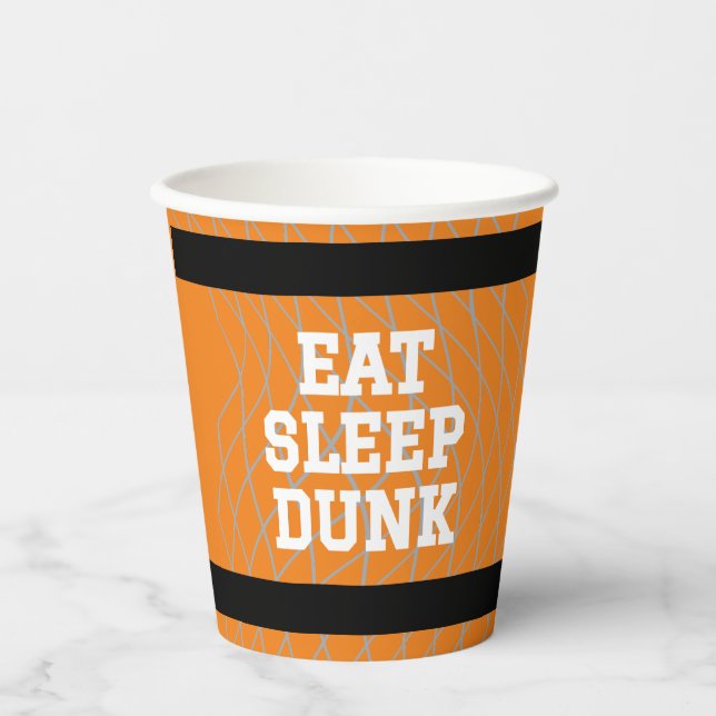 BASKETBALL BIRTHDAY PAPER CUPS (Front)