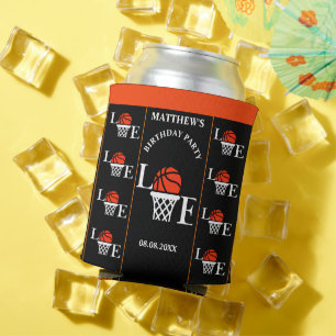 Basketball Birthday Party, Basketball Player  Can Cooler