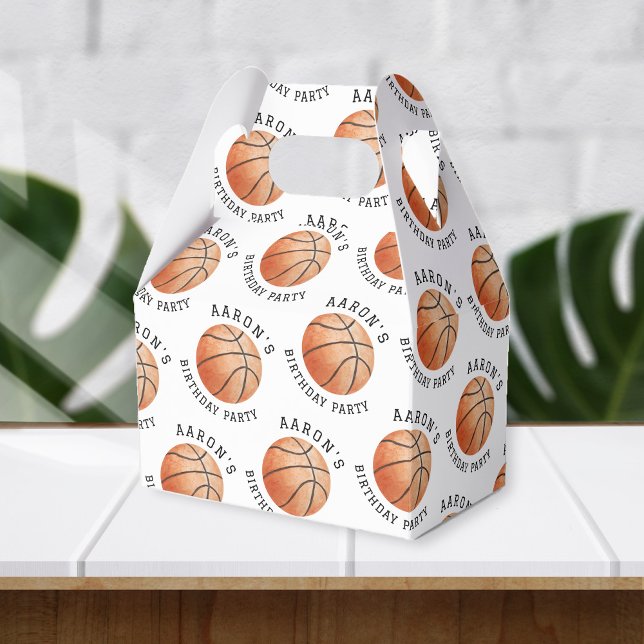 Basketball Birthday Party Favor Box (Creator Uploaded)