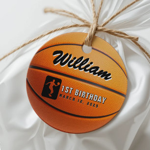 Basketball Birthday Party Favour Tags