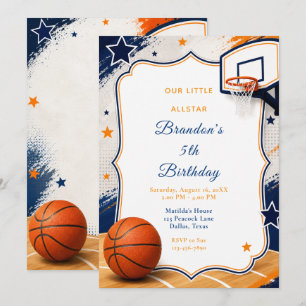 Basketball Birthday Party Invitation