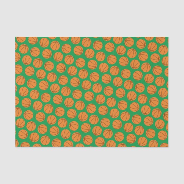 Basketball Birthday Party Tissue Paper (Front)