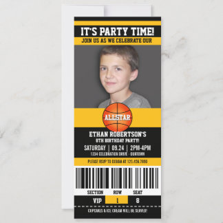 Basketball Birthday Photo Template